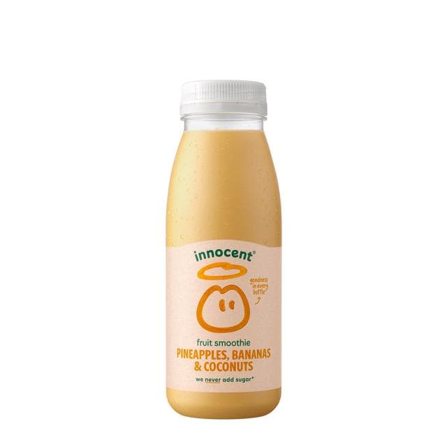 Innocent 250ml Pineapples, Bananas & Coconuts Smoothie - gallery image 2