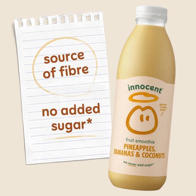Innocent 250ml Pineapples, Bananas & Coconuts Smoothie - gallery image 4