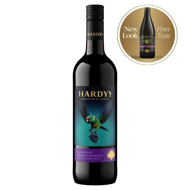 Hardys Crest Cabernet Shiraz Merlot Red Wine 75cl - gallery image 1