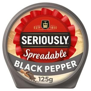 Seriously Spreadable Black Pepper Cheese Spread 125g