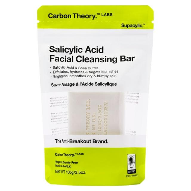 Carbon Theory Salicylic Acid Facial Cleansing Bar 100g - gallery image 1