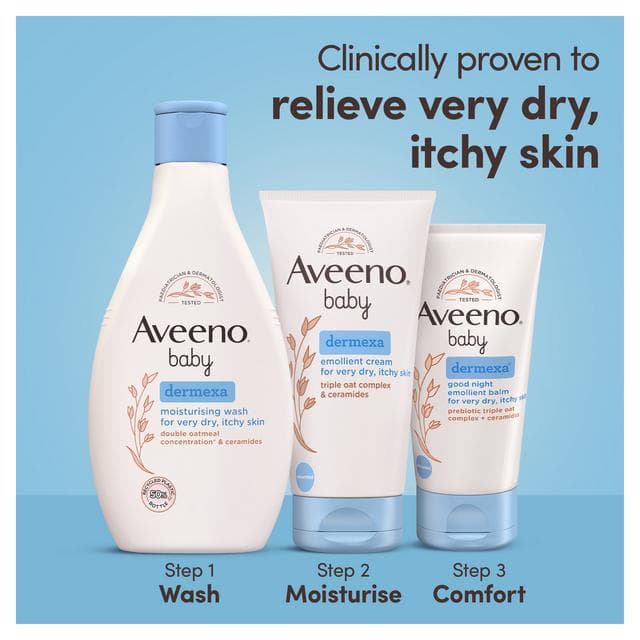 Aveeno Baby Dermexa Moisturising Baby Wash For Dry & Itchy Skin 250ml - gallery image 4
