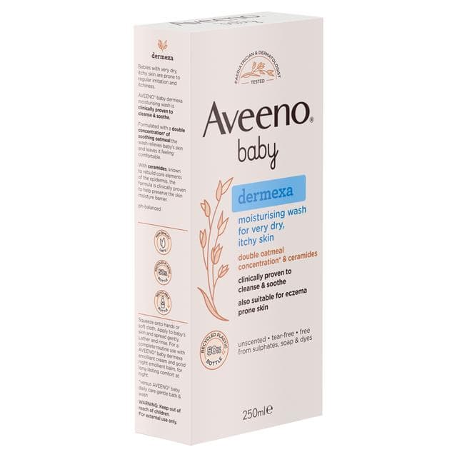 Aveeno Baby Dermexa Moisturising Baby Wash For Dry & Itchy Skin 250ml - gallery image 5