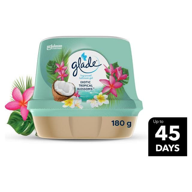Glade Bathoom Gel Air Freshener Tropical Blossom 180g - gallery image 1