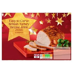 Sainsbury's 800g Easy to Carve British Turkey Breast Joint