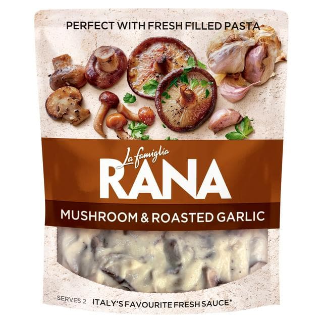 La Famiglia Rana Mushroom & Roasted Garlic Fresh Sauce 200g - gallery image 1