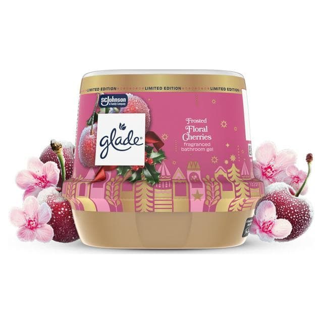 Glade Bathoom Gel Air Freshener Floral Cherries 180g - gallery image 1