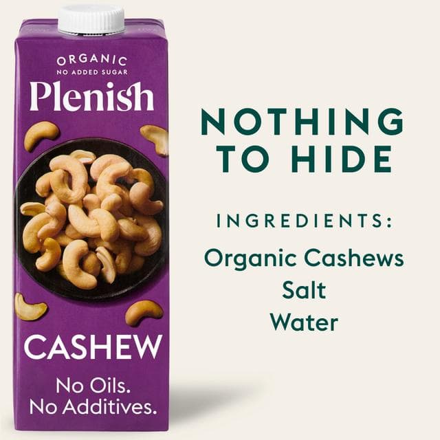 Plenish 1L Long Life Dairy Free Organic Cashew Drink - gallery image 2