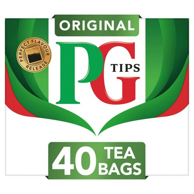 PG Tips Original Black Tea Bags x40 - gallery image 1