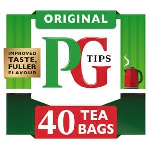 PG Tips 40 x Original Black Tea Bags 125g