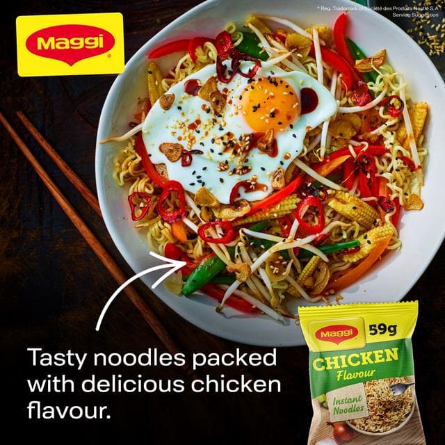 Maggi 3 Minute Instant Noodles Chicken Flavour 4x59g - gallery image 3