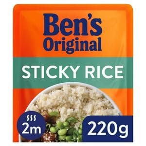 Bens Original Sticky Rice Microwave Rice 220g