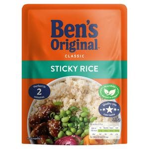 Bens Original Sticky Rice Microwave Rice 220g