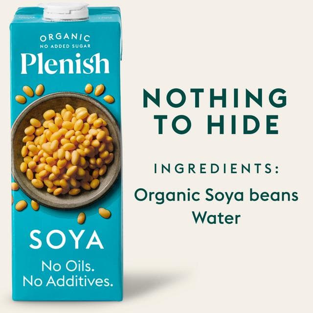 Plenish 1L Long Life Dairy Free Organic Soya Drink - gallery image 2