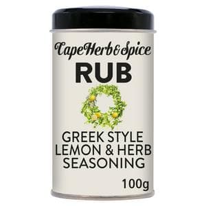 Cape Herb & Spice Rub Greek Style Lemon & Herb Seasoning 100g