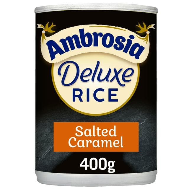 Ambrosia Deluxe 400g Salted Caramel Rice Pudding Dessert Can - gallery image 1