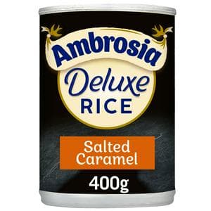 Ambrosia Deluxe 400g Salted Caramel Rice Pudding Dessert Can
