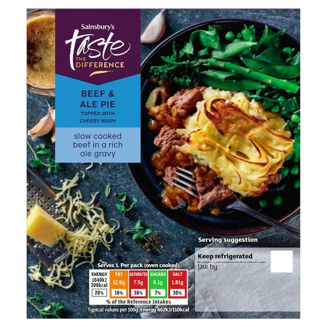 Sainsbury's Beef & Ale Pie, Limited Edition, Taste the Difference 380g - gallery image 1