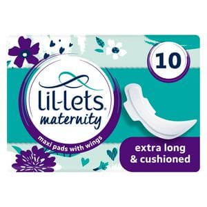 Lil-Lets Maternity Maxi Pads with Wings x10