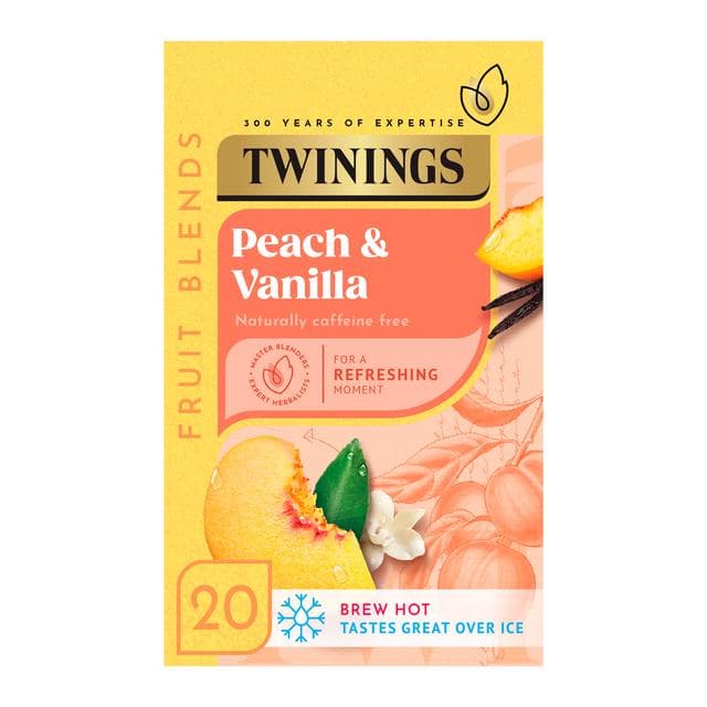 Twinings Peach Cooler Tea Bags x20 30g - gallery image 2