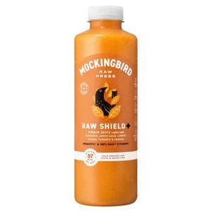 Mockingbird Raw Press 750ml Raw Shield, Carrot, Orange, Ginger with Vitamins Blend
