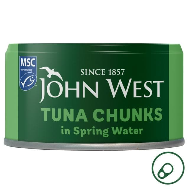 John West 125g MSC Tuna Chunks in Spring Water (102g Drained) - gallery image 1
