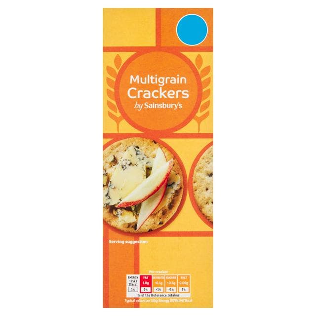Sainsbury's Multigrain Crackers 170g - gallery image 1