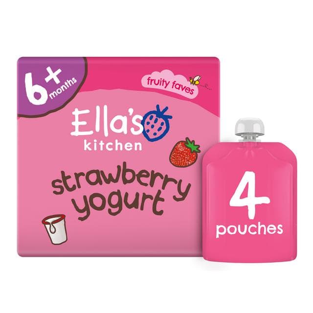 Ella's Kitchen Strawberry Yogurt 6+ Months 4 x 90g - gallery image 3