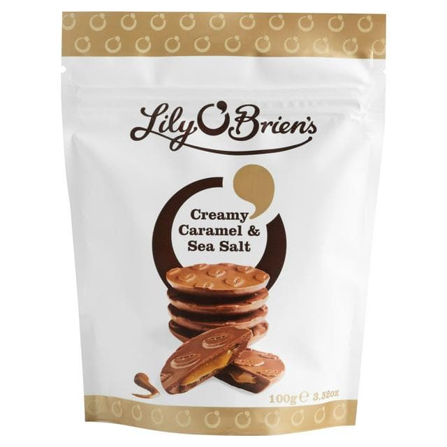 Lily O'Brien's Creamy Caramel & Sea Salt 100g - gallery image 1