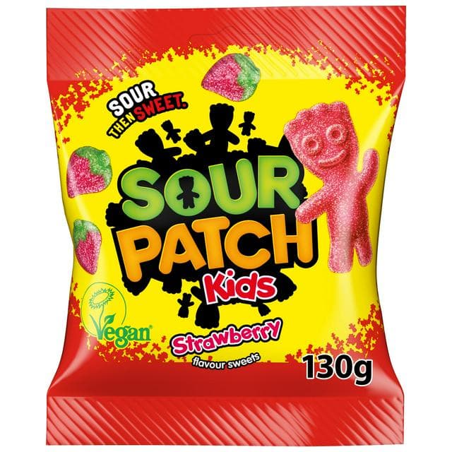 Sour Patch Kids 120g Strawberry Sweets Bag - gallery image 1