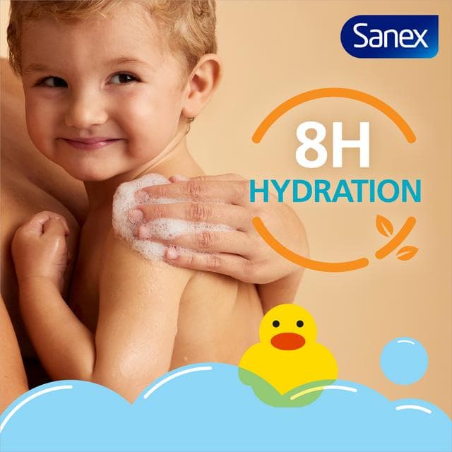 Sanex Zero% Hypoallergenic Nourishing Baby Bath Foam & Shampoo 450ml - gallery image 6