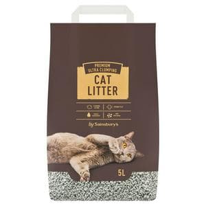 Sainsbury's Prem Ultra Clump Anti Bacterial Cat Litter 5L