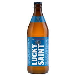 Lucky Saint 0.5% Low Alcohol Unfiltered Lager 500ml