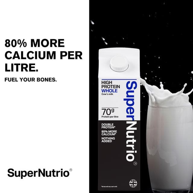 SuperNutrio High Protein Whole Cow's Milk 1L - gallery image 3
