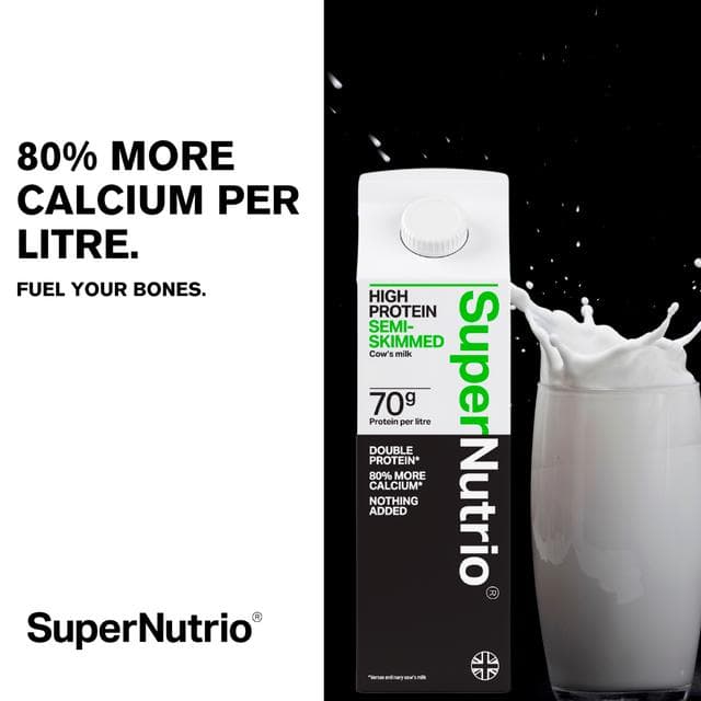 SuperNutrio High Protein Semi Skimmed Cow's Milk 1L - gallery image 3