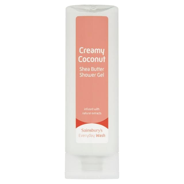 Sainsbury's Everyday Wash Creamy Coconut Shea Butter Shower Gel 250ml - gallery image 1