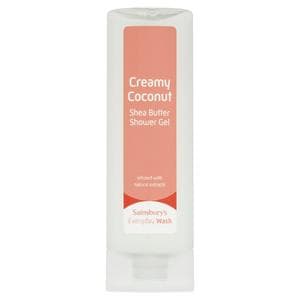 Sainsbury's Everyday Wash Creamy Coconut Shea Butter Shower Gel 250ml