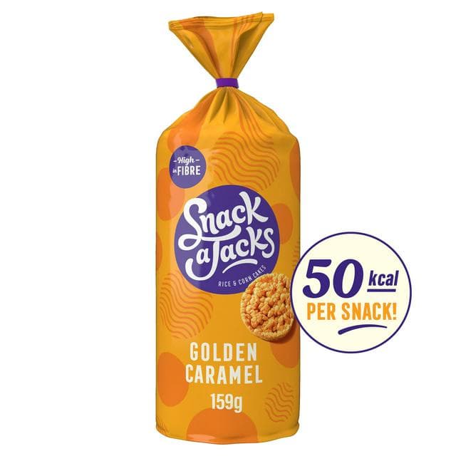 Snack a Jacks Jumbo Caramel Rice Cakes 159g - gallery image 1