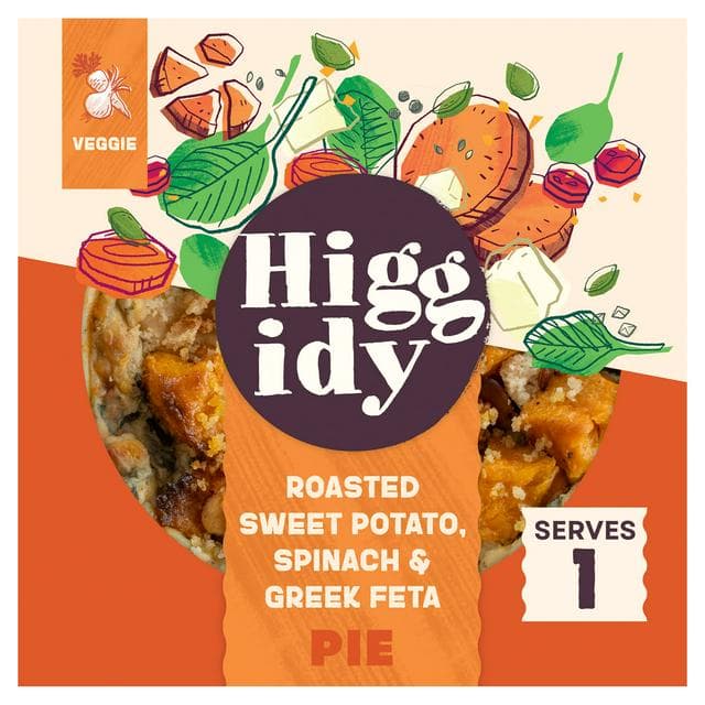 Higgidy Roasted Sweet Potato, Spinach & Feta Pie 200g - gallery image 1