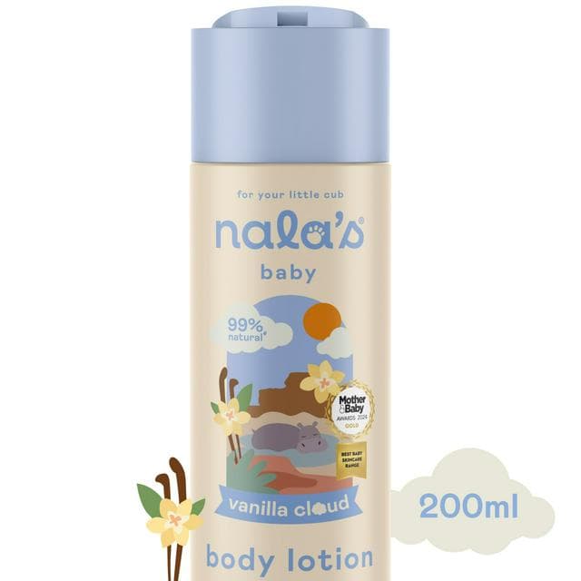 Nala's Baby Vanilla Cloud Body Lotion with Oats Coconut & Hibiscus 200ml - gallery image 1