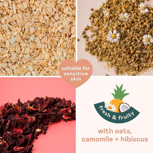 Nala's Baby Body Wash & Shampoo with Oats Camomile Hibiscus 200ml - gallery image 3