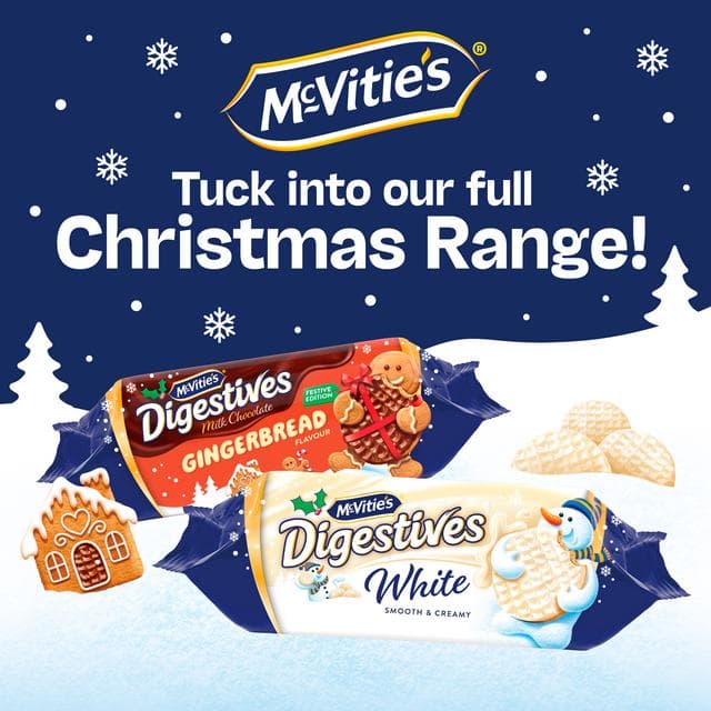 McVitie's Digestives 266g Gingerbread Chocolate Biscuit, Festive Edition - gallery image 5