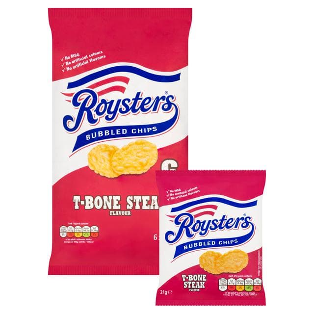 Roysters T Bone Steak Multipack Crisps x6 - gallery image 2