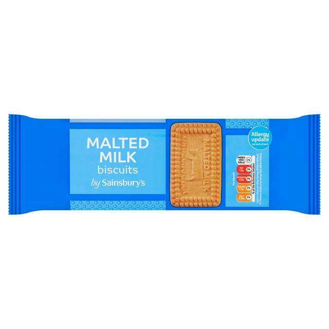 Sainsbury's Malted Milk Biscuits 200g - gallery image 1