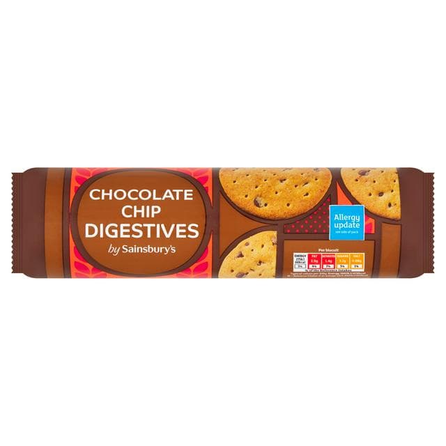 Sainsbury's 400g Chocolate Chip Digestives - gallery image 1