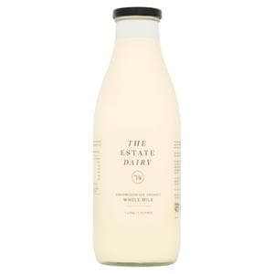 The Estate Dairy Unhomogenised Organic Whole Milk 1L