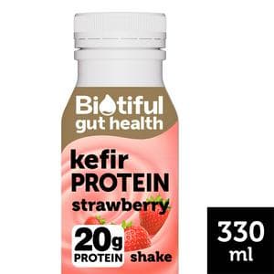 Biotiful Gut Health Strawberry Kefir High Protein Drink 330ml