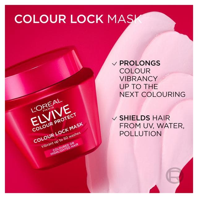 L'Oréal Elvive Colour Protect Hair Mask 300ml - gallery image 2