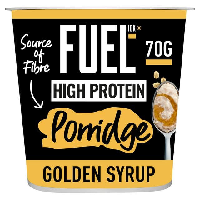 FUEL 10K High Protein Golden Syrup Porridge Oat Cereal Pot 70g - gallery image 1