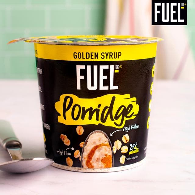 FUEL 10K High Protein Golden Syrup Porridge Oat Cereal Pot 70g - gallery image 4